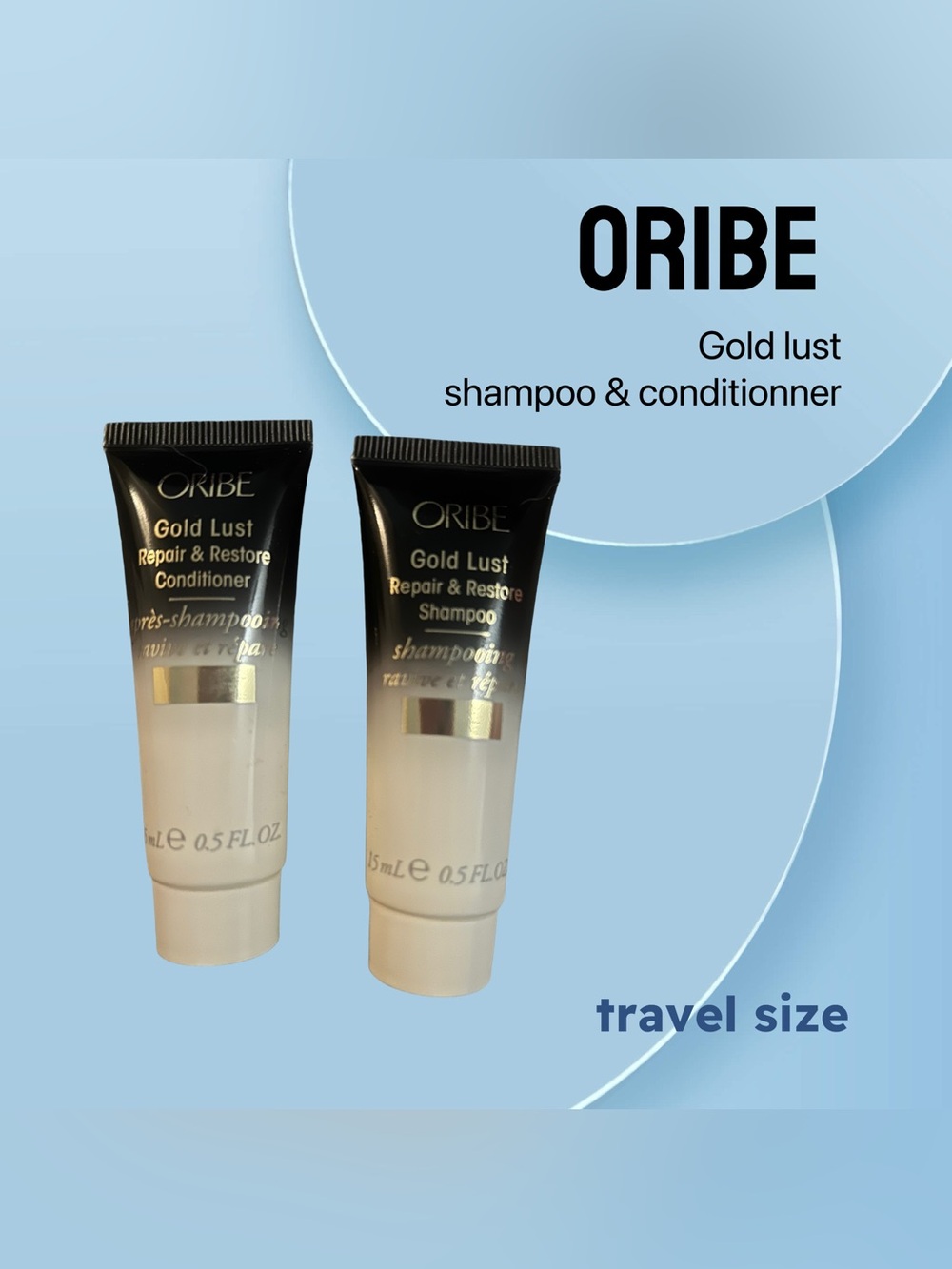 🇺🇸🆕NEW ORIBE | TRAVEL | Gold Lust Shampoo + Conditionner repair & restore duo